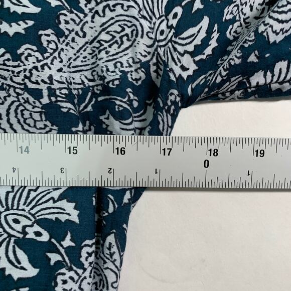 Apiece Apart 6 Sabine Floral Mini Dress Navy White Ruffle Cottage Coquette - Picture 7 of 9